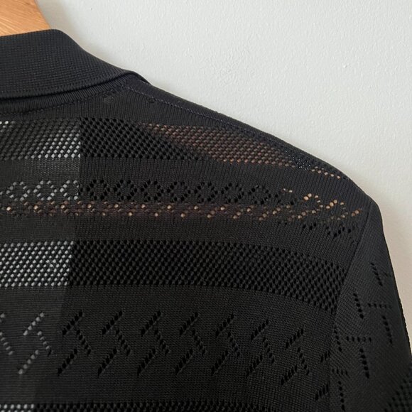 Exclusively Misook Black Knit Long Duster Cardigan Sweater Women's Size XL - Picture 8 of 8